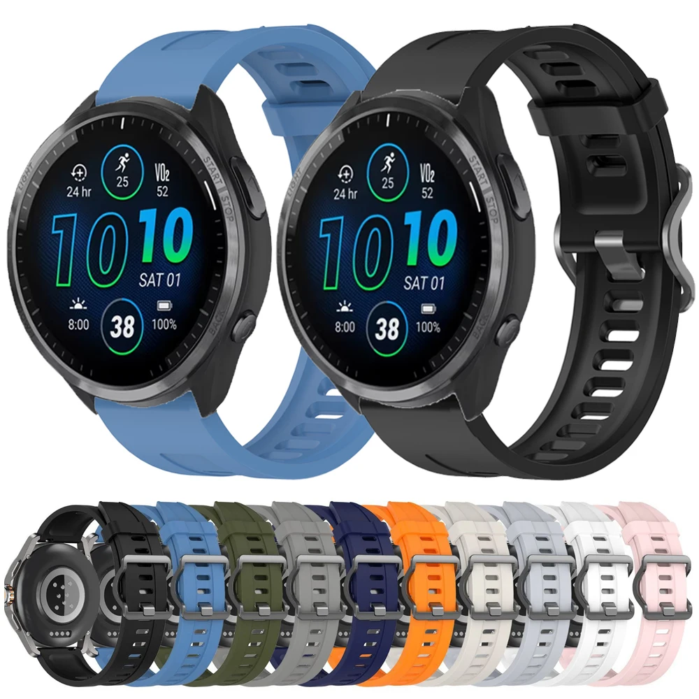 Versatile Silicone Sports Strap - 22mm Replacement Band