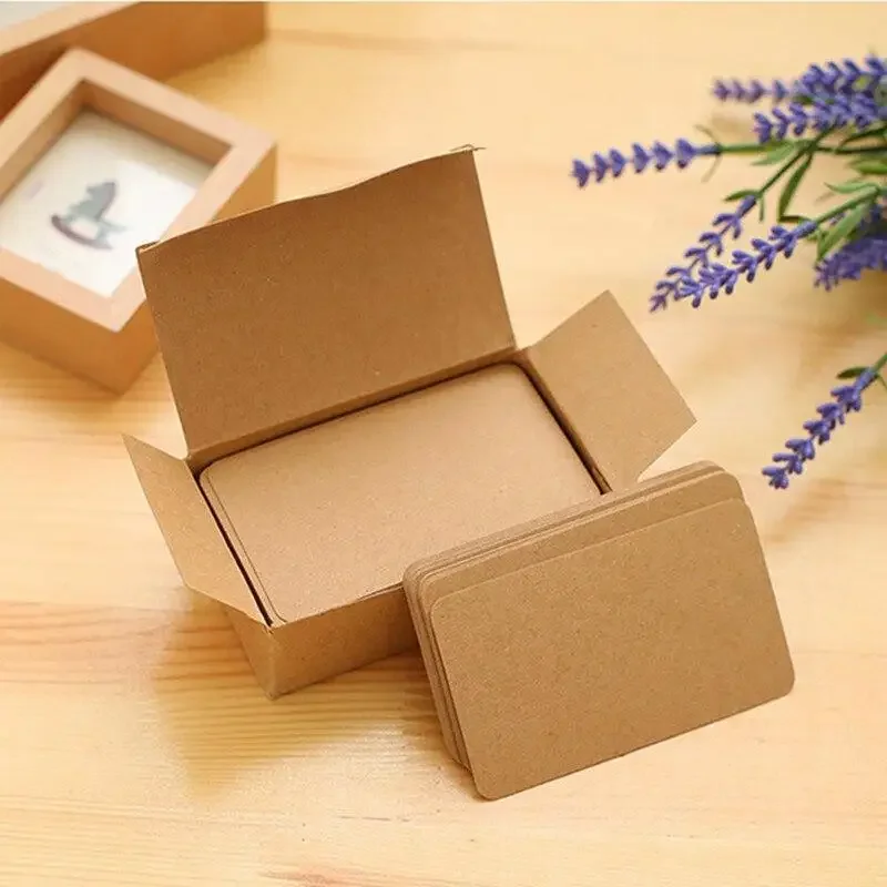 1 box Black Cards White Blank Retro DIY Kraft Paper Blank Card DIY Graffiti Word Cards Gift Greetings Vintage Card custom cards