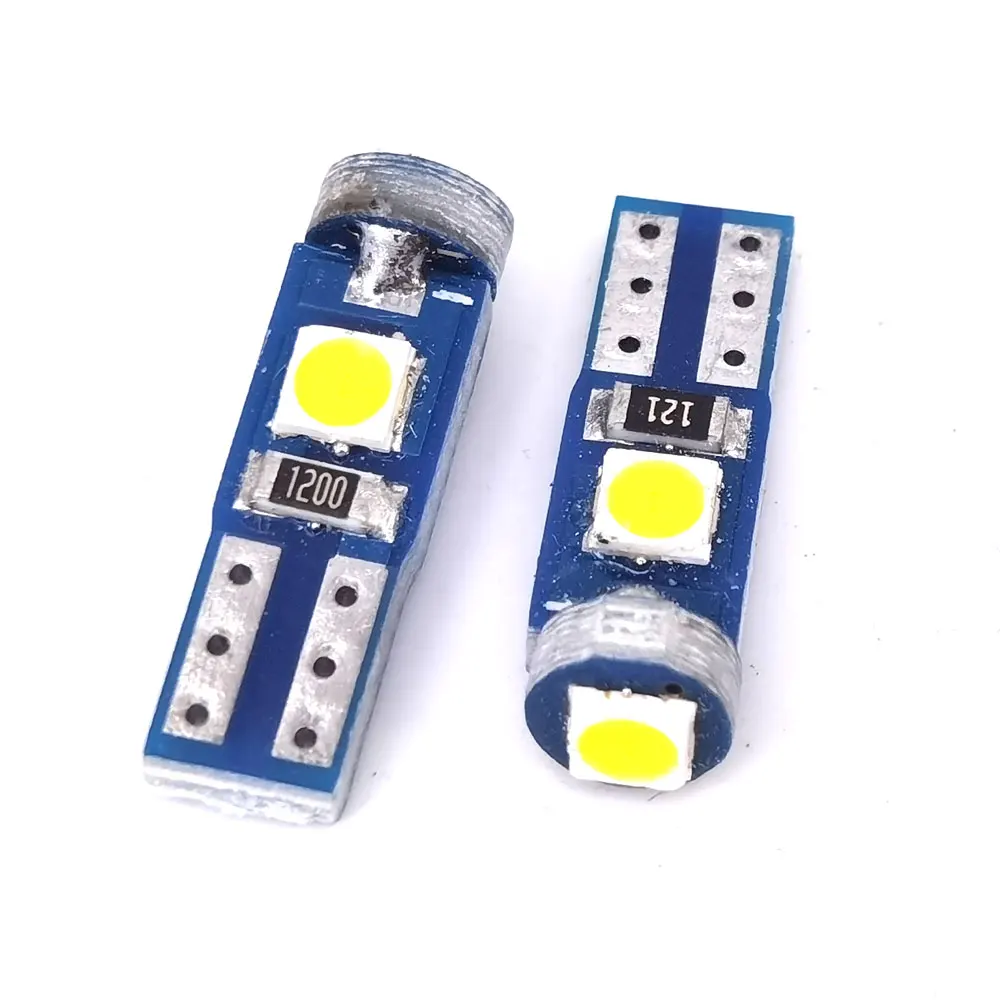 500PCS T5 LED W1.2W W3W LED 3030 3smd ڵ ׸  ڵ ̵     Ǳ   6 