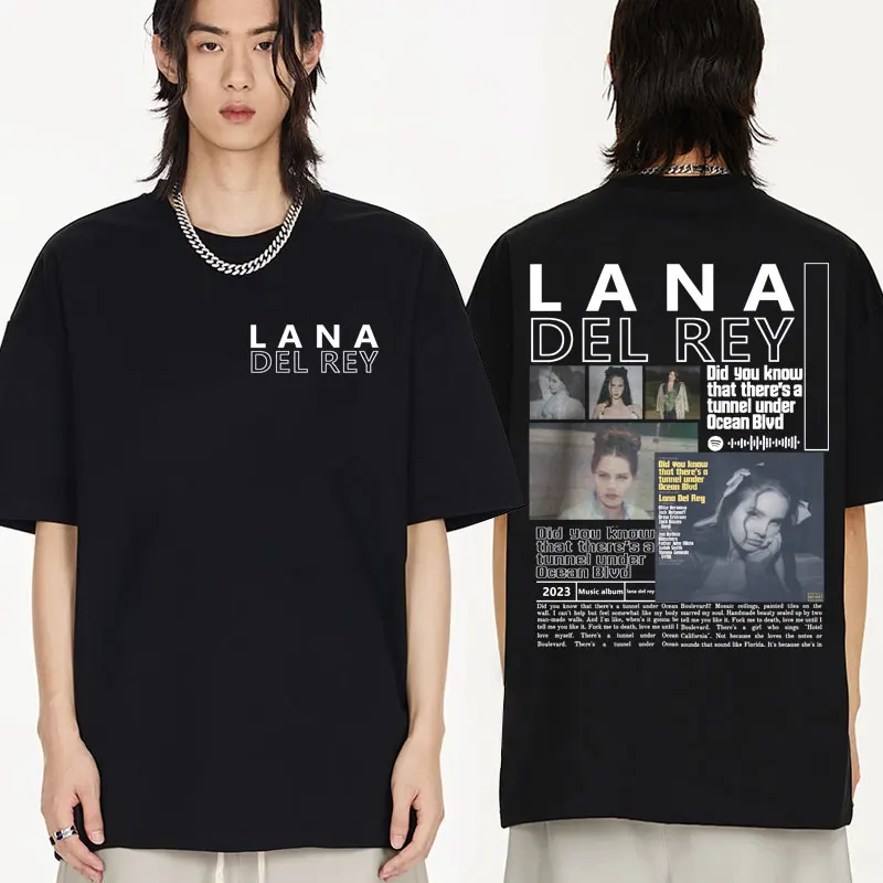 

Singer Lana Del Rey Retro Graphic Tee Shirt Hip Hop Ultraviolence Music Album T-shirt Men Cotton Oversized Streetwear T Shirt