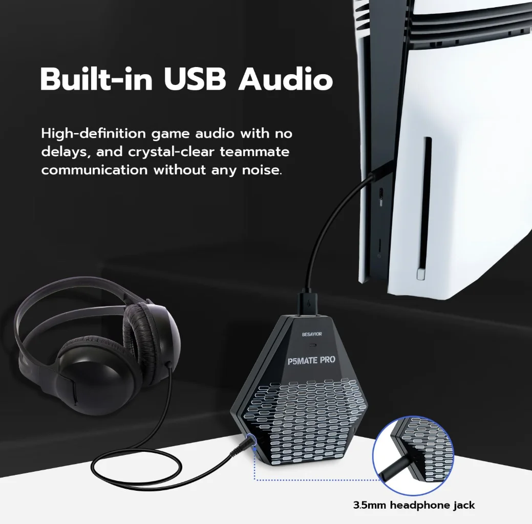 Besavior P5Mate Pro Converter Adapter Emulator,supports PS5&PS5