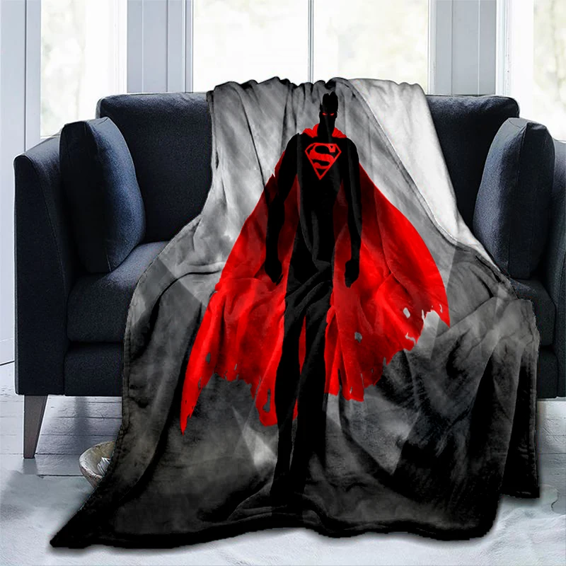 Superhero Movie Soft Plush Sofa Bed Throwing Cartoon Picnic Blankets Modern Flannel Blanket Cover Gedruckt Bettdecke Geschenk