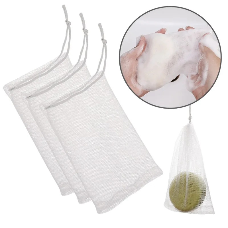 1-20PCS Hangable Soap Bags Bath Shower Gel Facial Cleanser Foaming Mesh Bags Body Soap Cleanser Bubble Net Bags Cleaning Tools 6
