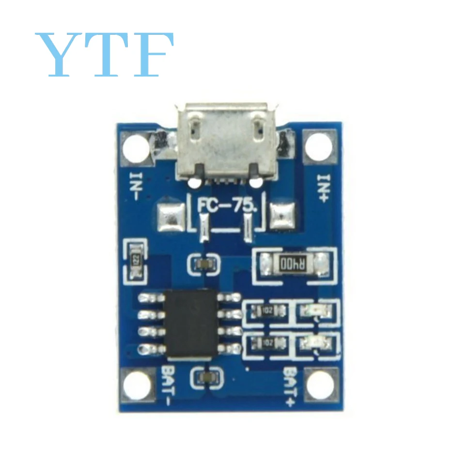 10/100pcs 5V 1A ����ũ�� USB 18650 ����-c ��Ƭ ���͸� ���� ���� ������ ��� + ��ȣ TP4056 18650 �� ���� ���