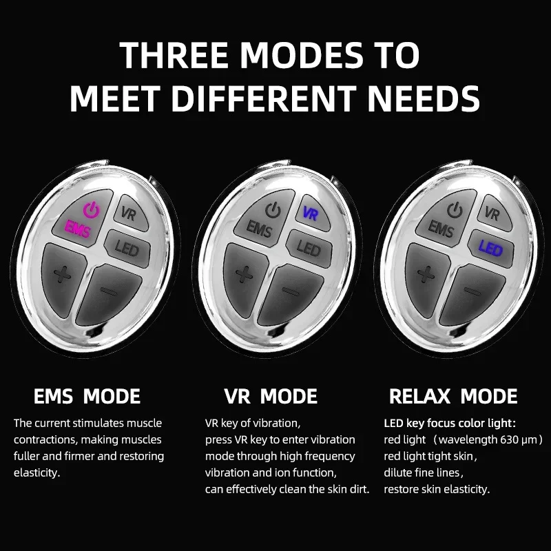 V-shaped Chin Lifting Tighten Electric Facial Mask EMS Microcurrent Vibration Anti Wrinkle Skin Care Face Massage Instrument