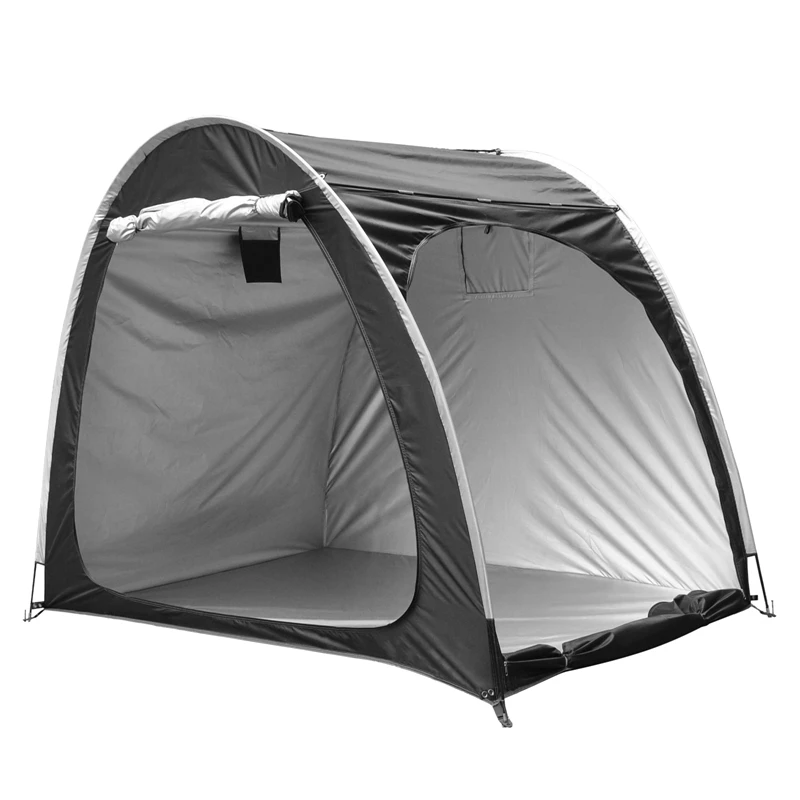 Aggiornamento Allarga Le Doppie Porte 4 Tenda Portaoggetti Per Biciclette Posto Auto Coperto Singolo Moto Campeggio All'Aperto Multiuso Grande Spazio 