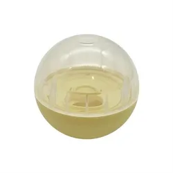 Interactive Pet Slow Feeder and Treat Dispenser Ball (Yellow)