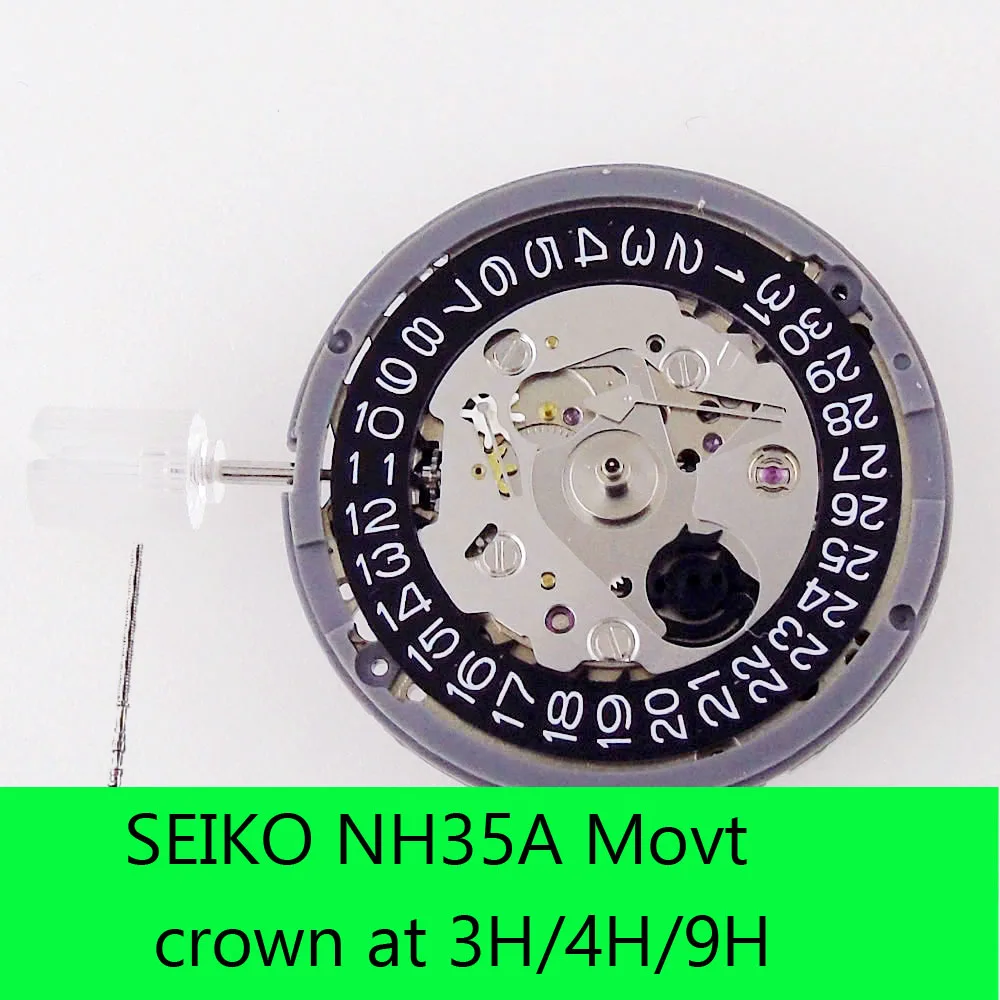 Giappone Seik Original Nh35A Movement 4H 3H 9H Bianco Nero Datewheel Per Skx Orologio Da Polso Mod Watchmaker Kit Premium Movt Sostituire