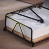 Napkin Paper Holder Bar Restaurant Hotel Napkin Organizer Black/White/Gold Tissue Storage Rack Square Solid Wood Tissue Holder 5