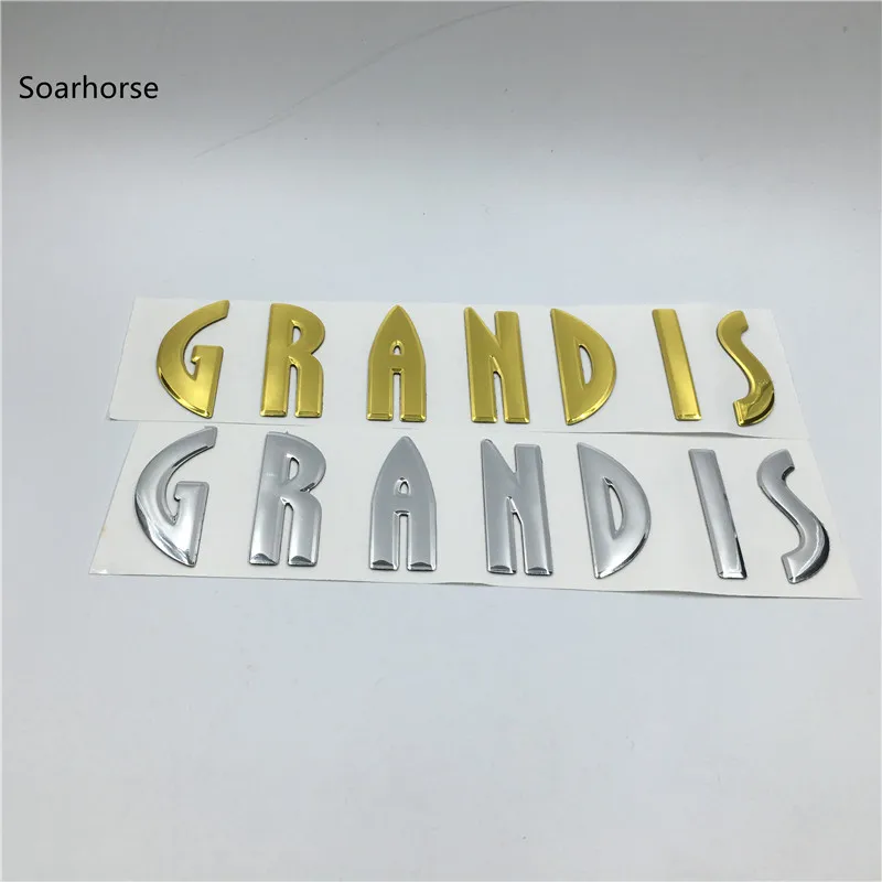 Grandis 엠블럼용 리어 부트 로고, 트렁크 문자 알파벳, 자동차 스타일링, 자동차 스티커
