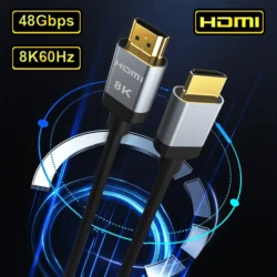 Ultra High-Speed 8K HDMI Cable - 48Gbps, 4K & 8K Support - 10FT--3M--118inch (H136G-Gray)