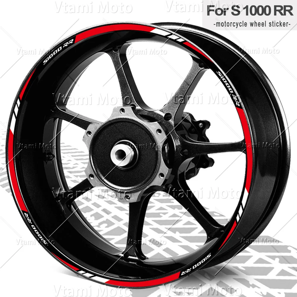 Reflective Waterproof Motorcycle Wheel Stickers Rim Decals