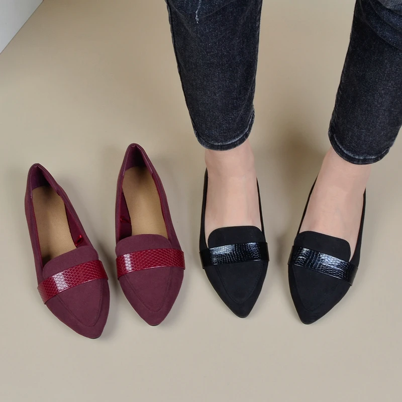Women’s Comfortable PU Flat Shoes | Soft All-Matching Casual Flats
