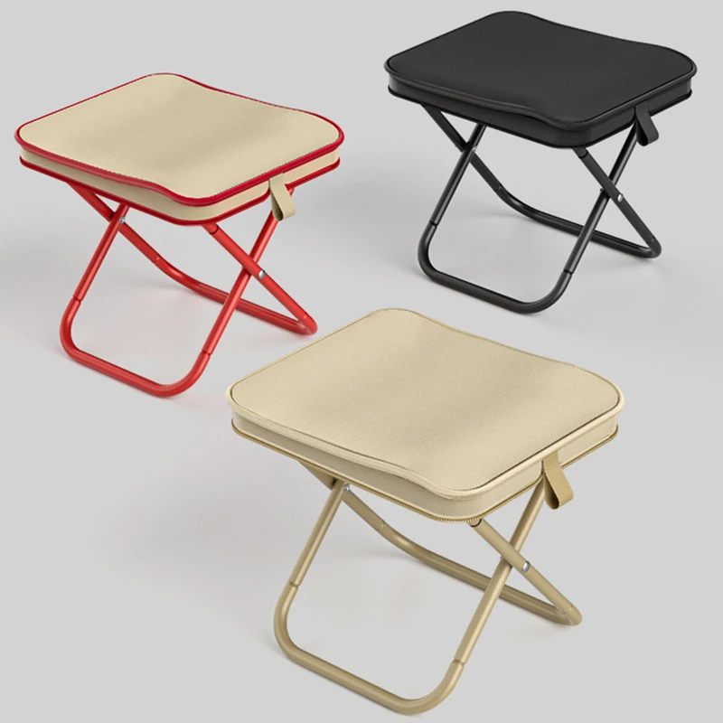 Mountainhiker Camping Portable Folding Stool Steels Chair Mini Fishing Chair Picnic Light Furniture Fishing Accessories