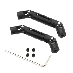 2Pcs Metal Universal Drive Shaft For WPL D12 C14 C24 B16 B36 B24 MN D90 MN99S Henglong RC Car Upgrade Parts