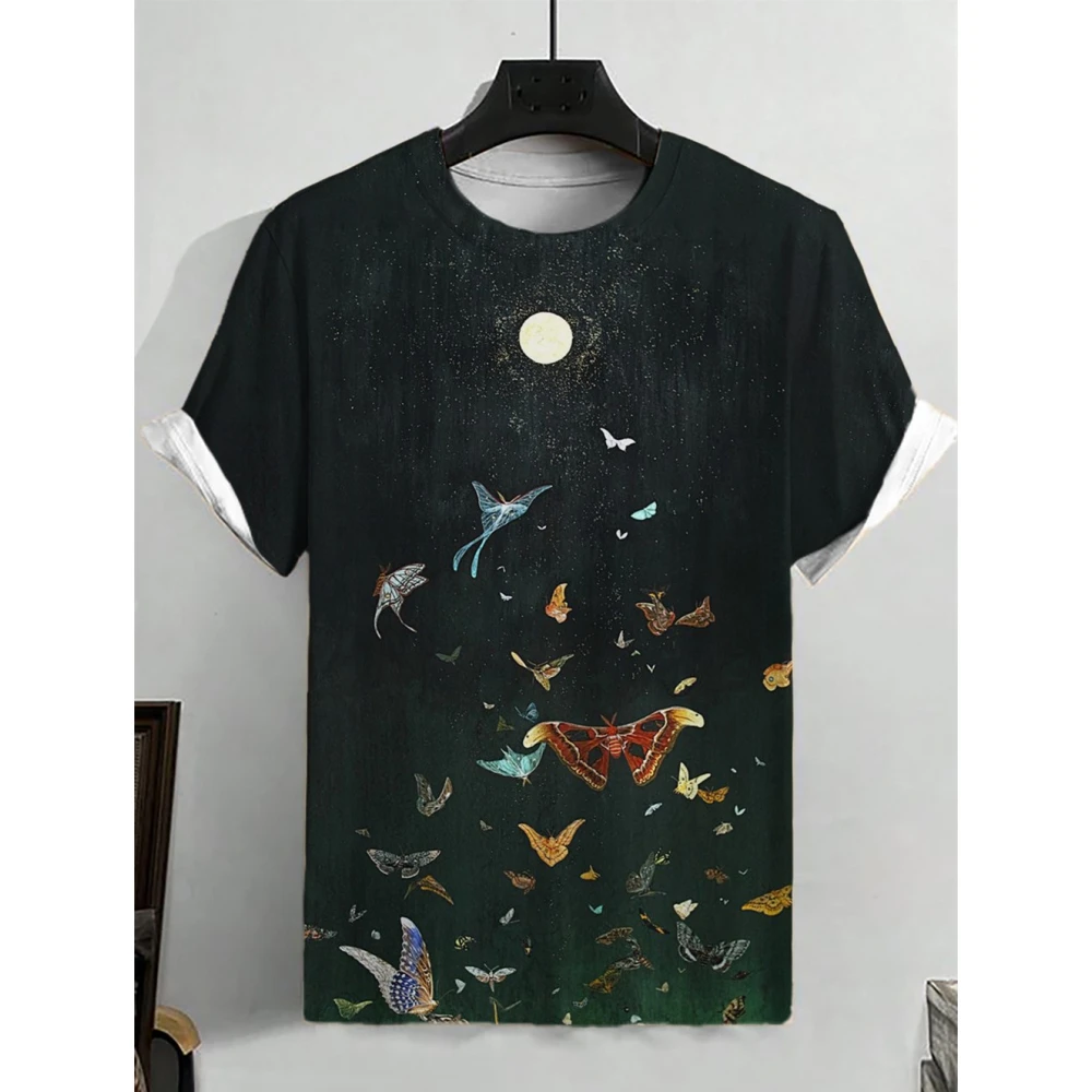 

Men's T-Shirt Casual Fashion 3d Print Short Sleeved Summer Retro T-Shirt For Men Clothing Street Breathable T Shirt Top Tee