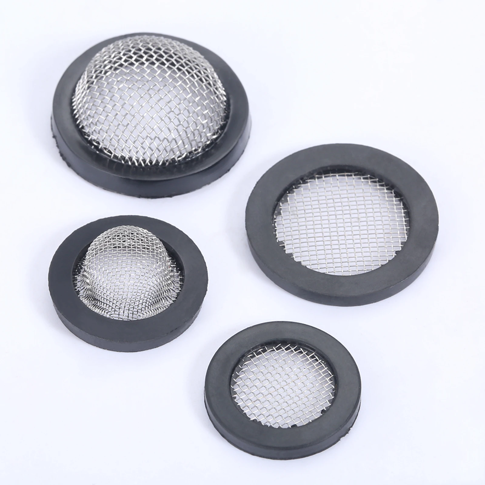 10Pc 1/2" 3/4" O-Ring Seal Hose Gasket Rubber Washer with Net for Faucet Grommet Rubber Gasket Filters Washer Sink Strainer Tool