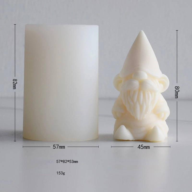 thumbnail image 1 of Juego de velas de alce para árbol de Navidad, muñeco de nieve, hombre de jengibre, jabón de animales, molde de silicona de resina, Papá Noel, regalo de festival de chocolate, 1 of 5