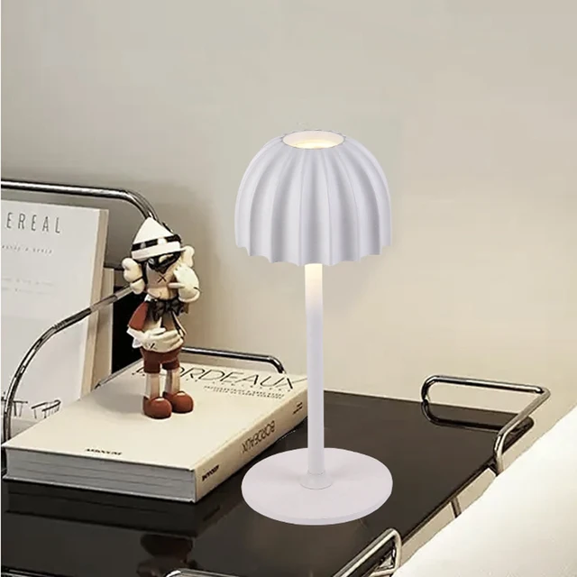 Usb Led Table Lamp Wireless Touch Bedside Table Adjustable Color Temperature Rechargeable Battery Powered Small Table Lamp 5