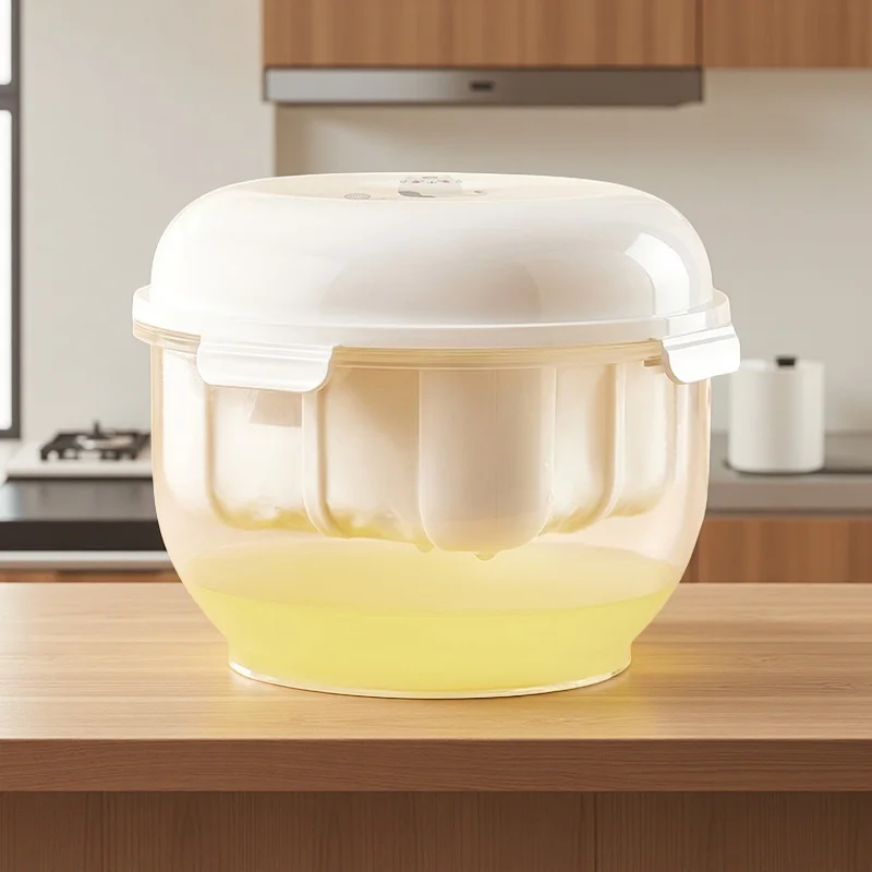 Yogurt Strainer Premium Thick Creamy Homemade Yogurt Maker BPA-Free Reusable Fine Mesh Filter with Lid Dishwasher Safe
