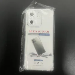 Crystal Clear Transparent Phone Case - Soft TPU Silicone Back Cover (For Oppo A5X)