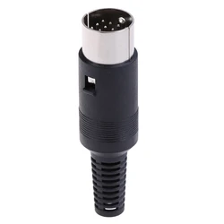 DIN Plug 13 - Pin Male Inline Audio Adapter Connector (Black)