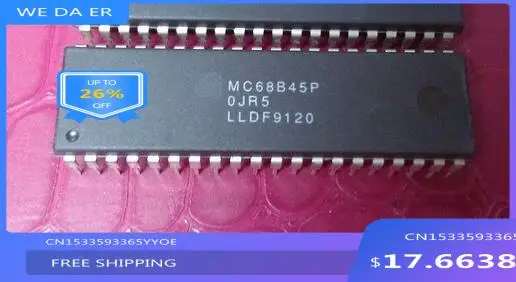 IC new original MC68B45P MC68B45 DIP40 Free Shipping