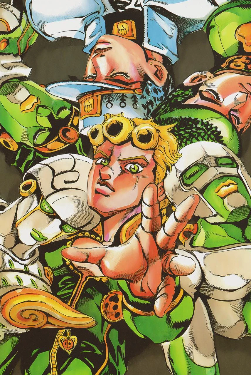 Vivid Japanese Anime Canvas Art - JoJo's Bizarre Adventure Poster
