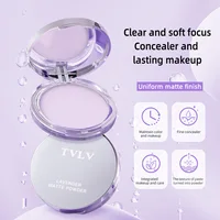 Waterproof Violet Cream powder Natural Stick Facial Long term Oil Control Easy Apply Makeup Powder Cosmetics 5