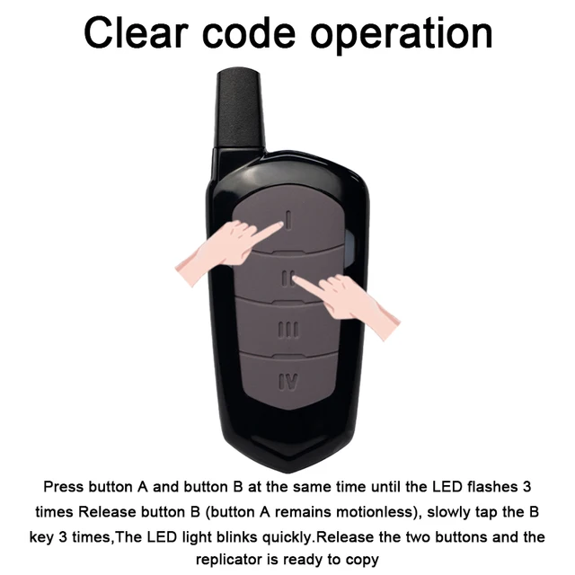 Garage Remote Control Duplicator 433 315 868MHz Gate Door Opener with learning Code Clone Access Portal 4