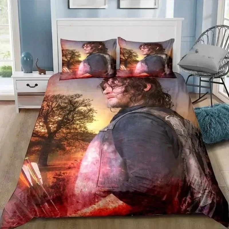 Walking Dead Daryl Dixon Wings Mark Bedding Set Single Twin Full Queen King Size Bed Set Adult Boys Bedroom 3D Print