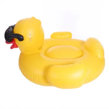 Inflatable Big Yellow Duck Swimming Ring Ride Water Sunglasses Yellow Duck Floating Row Floating Bed Animal Duck Pool 6