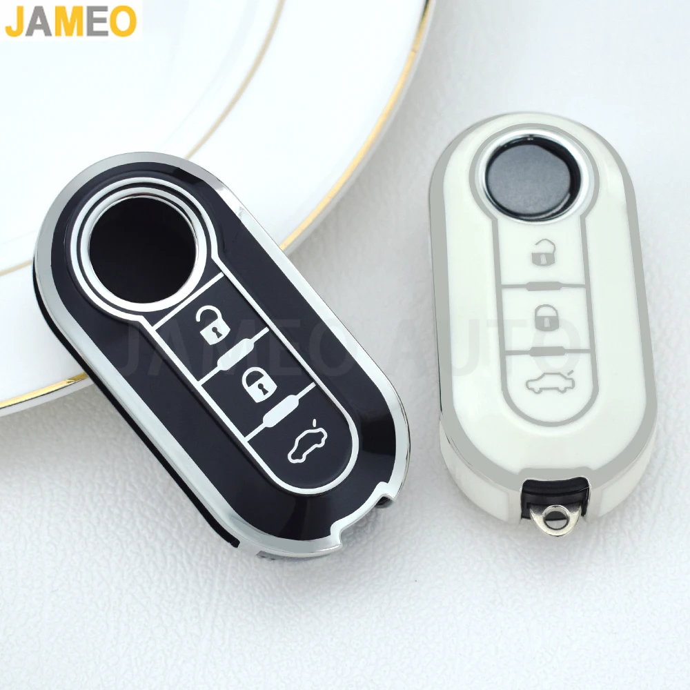 Per Fiat 500 Panda Punto Bravo Doblo Per Peugeot Boxer Citroen Relay Fiat Ducato Lancia Tpu Car Key Case Shell Cover Key Cover