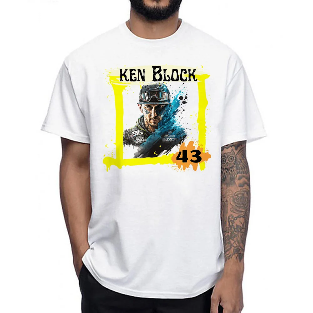 Ken Block 43 Top Men Comic Graphic T Shirt Maschio Graphic Abbigliamento Giapponese