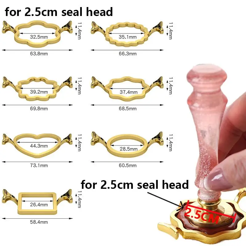 3Pcs Metal Wax Seal Molds Suits 1.18 Inch Wax Seal Stamp DIY | UK - View #9