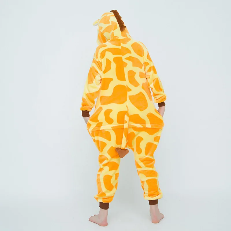 Giraffe Onesies Jumpsuit Anime Adult Cosplay Halloween Fawn Costumes Xmas Carnival Funny Children Pajamas Kigurumi