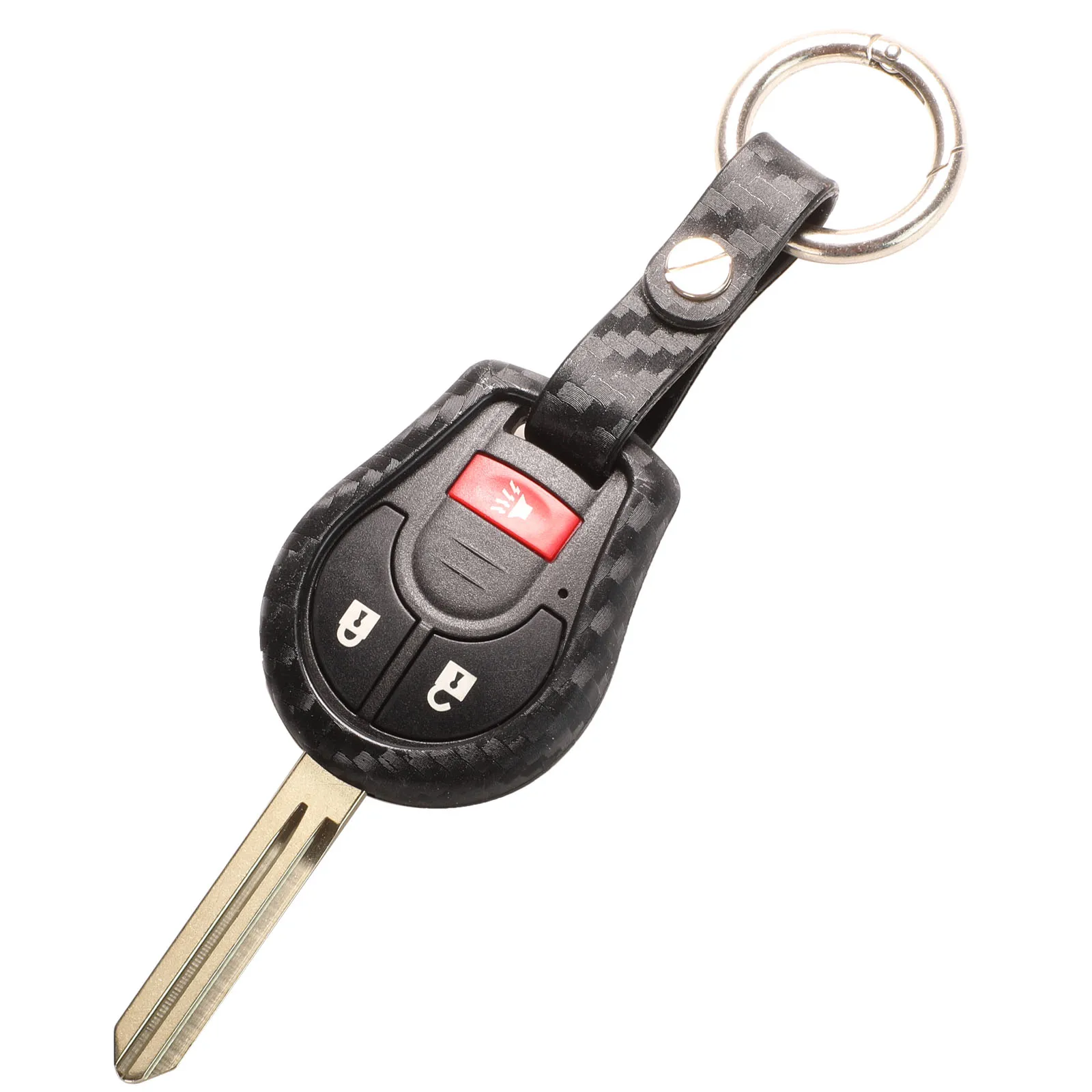 Key Case Cover For Nissan Juke etc Carbon Fiber FOB Remote