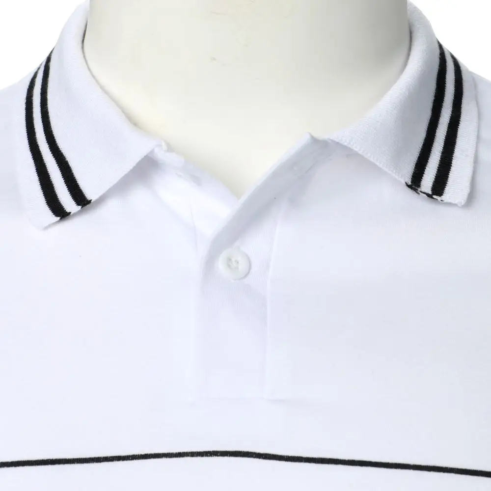 Men Short Sleeves Polo Shirt Stylish Simple Line Printing Conference Holiday Casual Men's Wear Men's Top Men Lapel Polo Shirt 11 Sf8979bc883b64130b0092ec2716d6963z