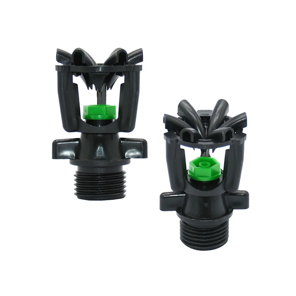 Water Sprinkler With 1/2 Inch Thread Plastic Support 0-360 Degrees Adjustable Farm Garden Lawn Nozzle Watering & Irrigation