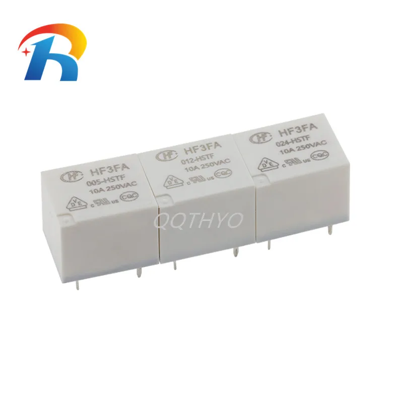 

Free Shipping 5Pcs Power Relay HF3FA 005 012 024 HSTF HF3FA-005-HSTF HF3FA-012-HSTF HF3FA-024-HSTF 4Pin 10A 250VAC relay