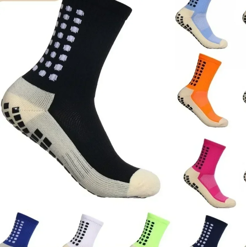 Men's Football Socks Sports Socks Cycling Socks Fitness Sports Socks Sport Socks Anti Slip Non Slip Grip Pads for Football Basketball New Soccer Equipment