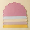1PC Baby Silicone Placemat BPA Free Cute Cartoon Lion Shape Baby Tableware Solid Color Baby Stuff Heat Insulation Table Placemat 3