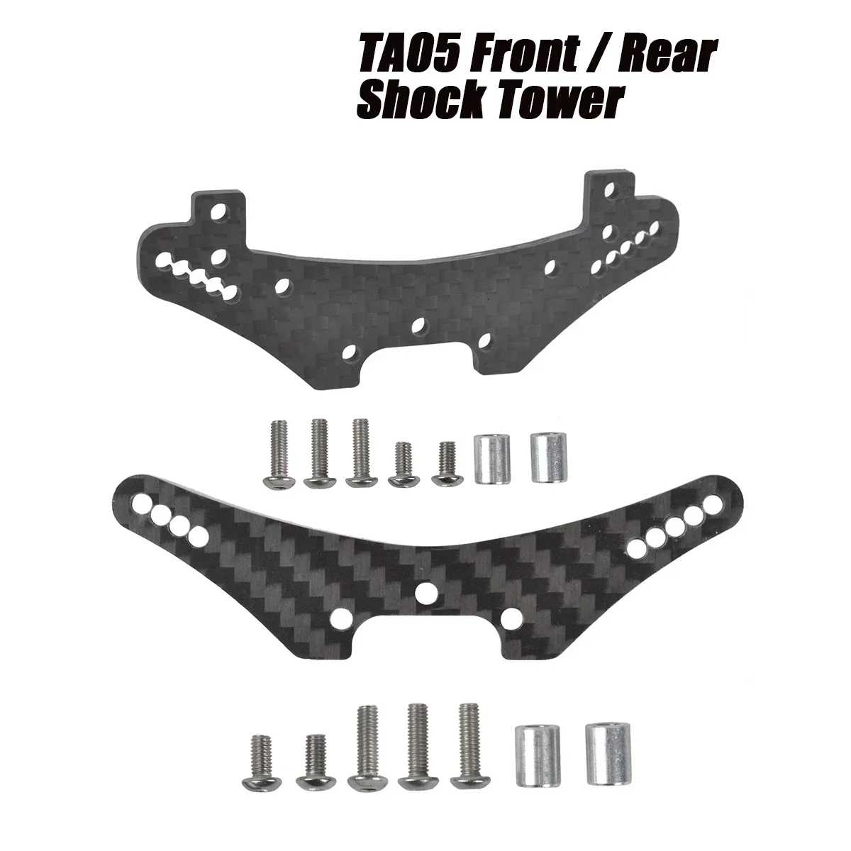 Carbon Front/Rear Shock Tower for Tamiya TT01/TT02/TT02B