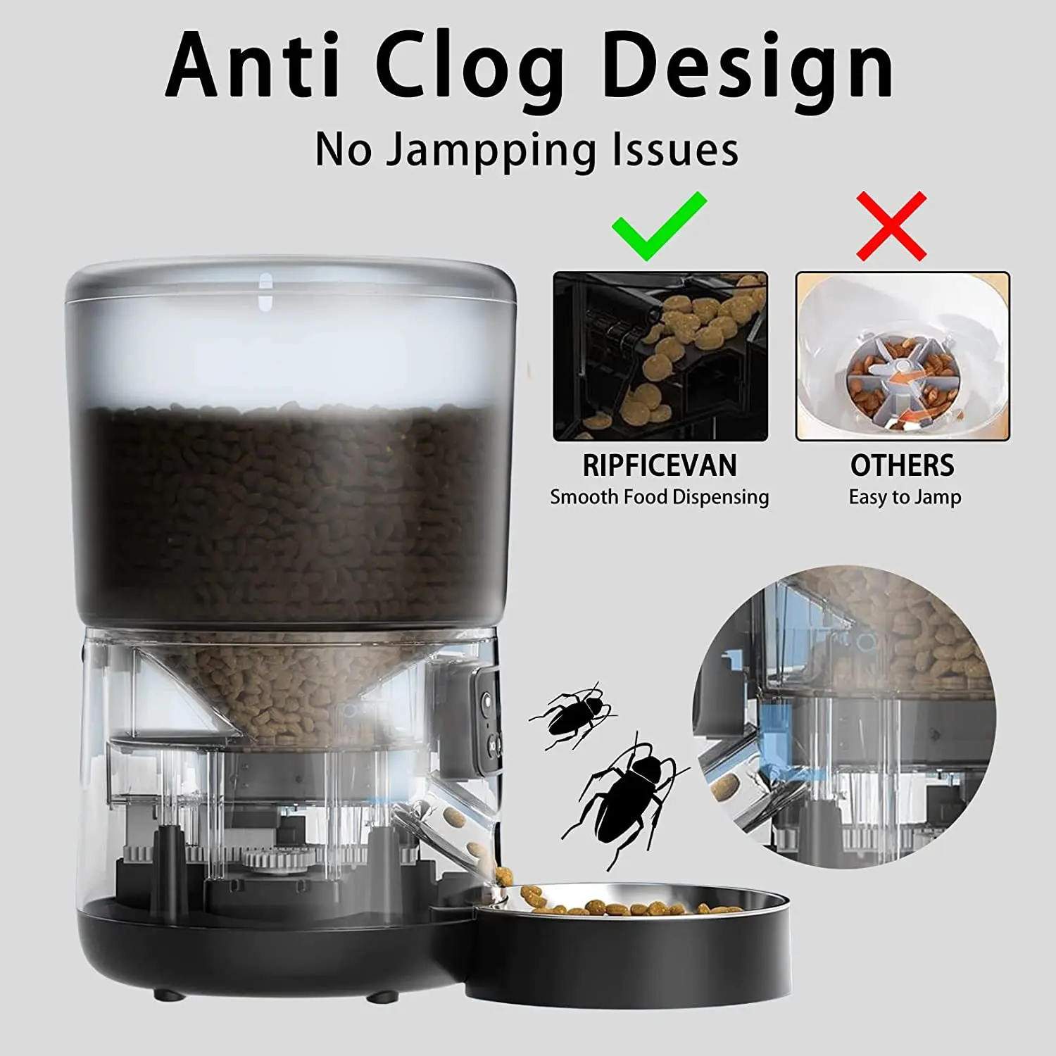 

4L Automatic Feeder Heightened Shelf Cervical Spine Protection Bowl Intelligent Cat Feeder Bracket Pet Feeder Heightened Shelf