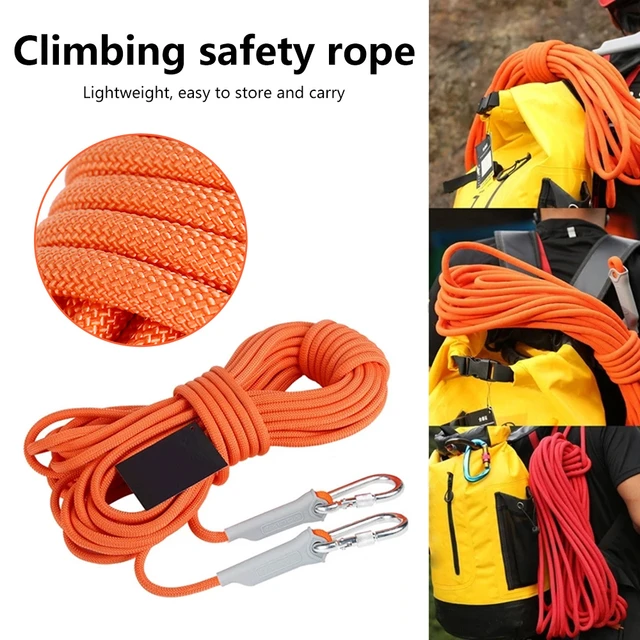 Outdoor Rock Climbing Rope 10M/15M/20M/30M Emergency Rope 10mm Diameter  Hiking Climbing Safety Rope Outdoor Auxiliary Rope Cord - AliExpress