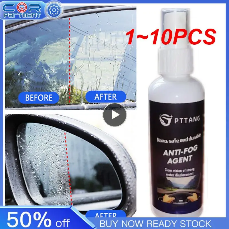 

1~10PCS 30ml Car Antifogging Agent Glasses Helmet Defogging Auto Anti-fog Agent Car Glass Nano Hydrophobic Coating Spray Water