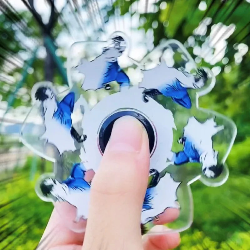 6 Stück 3D-Finger-Spielzeug, kreative Fingerspitzen-Laufrotation, visuelle Illusion, Cartoon, stressreduzierendes dynamisches optisches Gyroskop_voghion.com