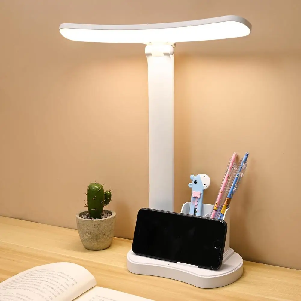 

LED Desk Lamp Eye Protect Study Dimmable Office Light Foldable Table Lamp Adaptive Brightness Bedside Lamp For Read