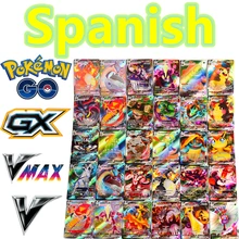

Spanish, Pokemon Cards 5 Types V V MAX GX Energy Cards Gorgeous Cards Anime Characters Kids Toys Birthday Gifts Collectibles