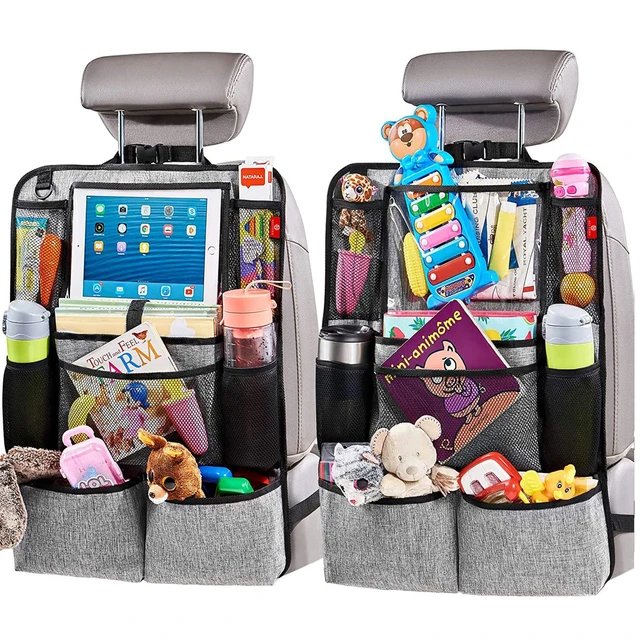 Organisateur pour Siège Arrière de Voiture avec Support de Tablette,  Pochettes de Rangement et Housse de Protection pour Écran Tactile en Auto,  pour le Voyage des Enfants - AliExpress